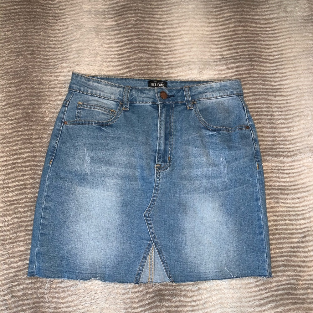 Mini Jean Skirt